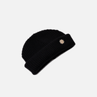 Grow More Button Beanie - Black