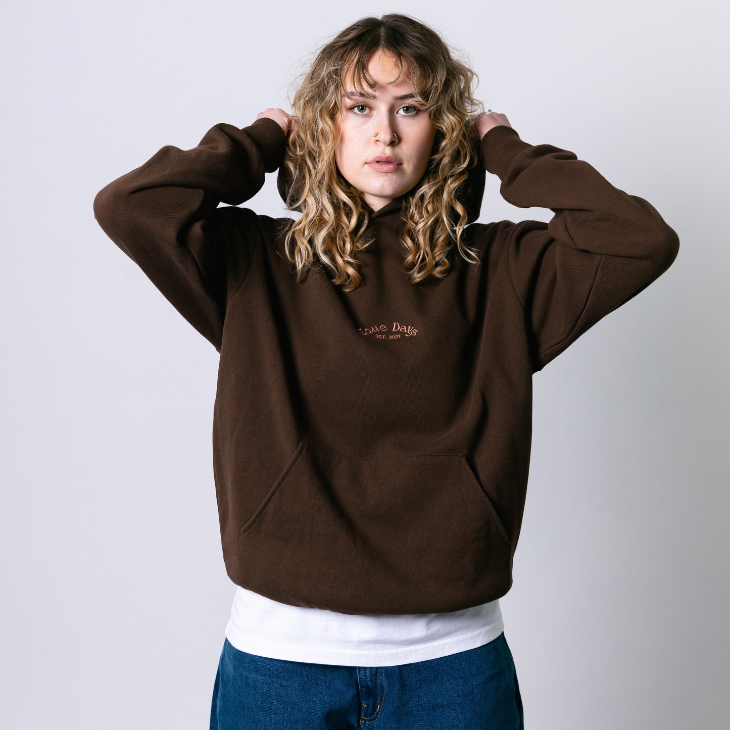 Emblem Hoodie (Brown)